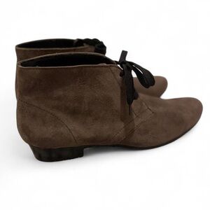 Munro Sloane Lace Up Bootie Brown Suede Women’s Size 8.5